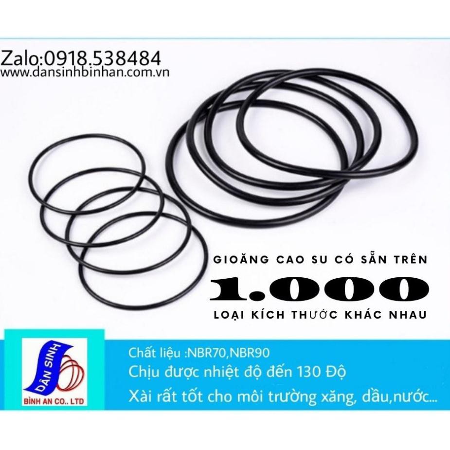 Dày 6mm * (25mm đến 120mm Đường kính trong) Gioăng cao su NBR70
