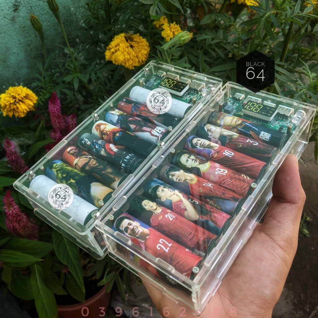 Sạc dự phòng 41.600 mah mica trong suốt siêu ngầu