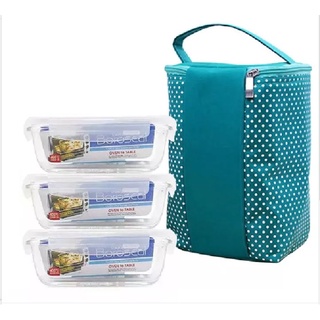 Bộ 3 hộp thủy tinh lock&lock 530ml
