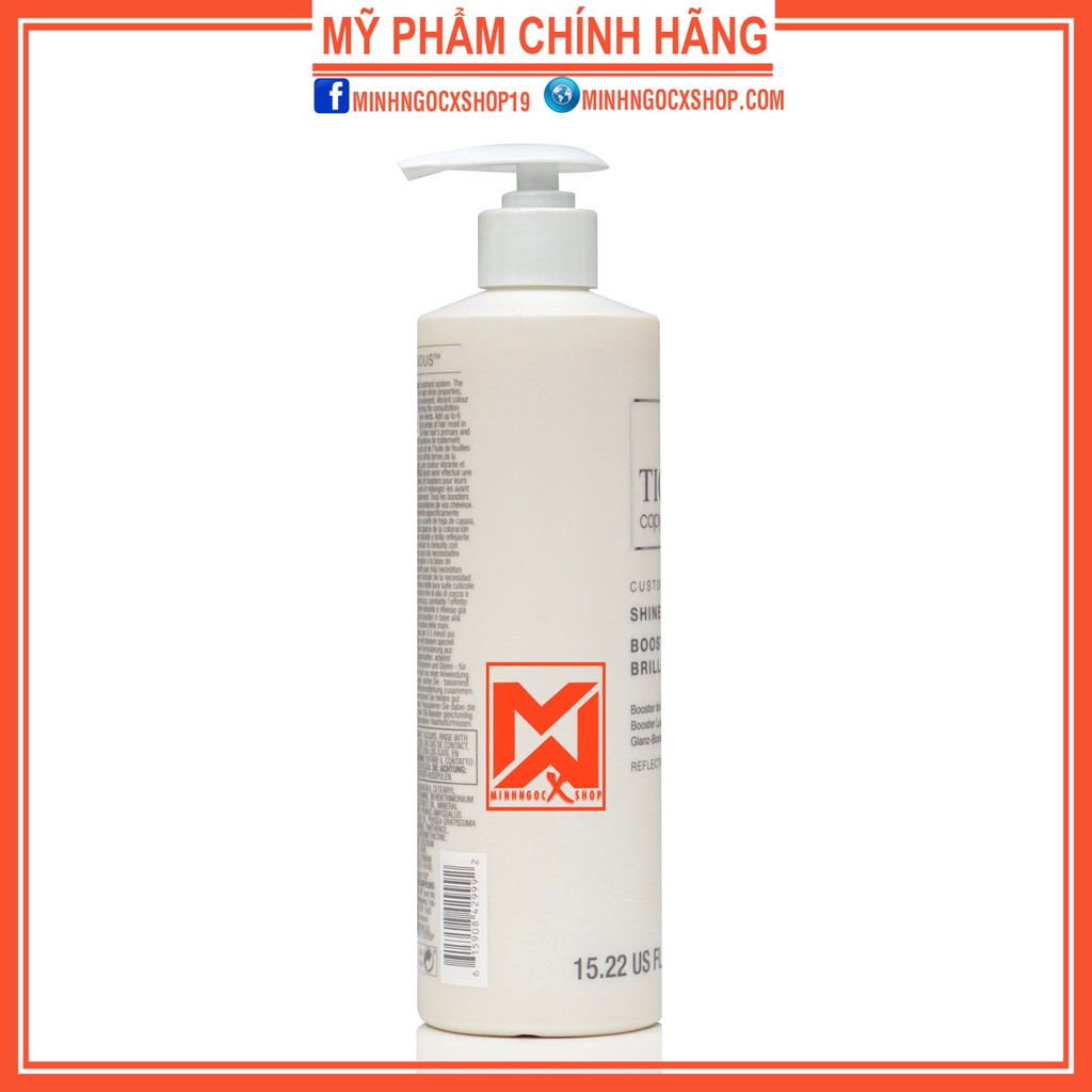 Tăng cường độ bóng cho tóc TIGI COPYRIGHT SHINE BOOSTER 450ml chính hãng