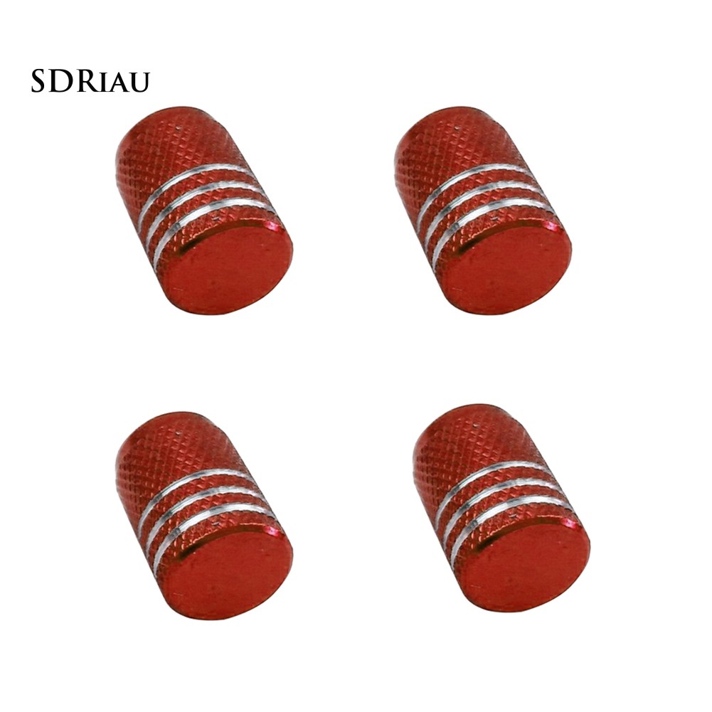 Set 4 nắp nhôm bảo vệ van lốp xe hơi/ xe máy