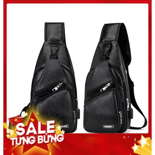 Túi Đeo Chéo Nam ( Màu Đen và Vàng )