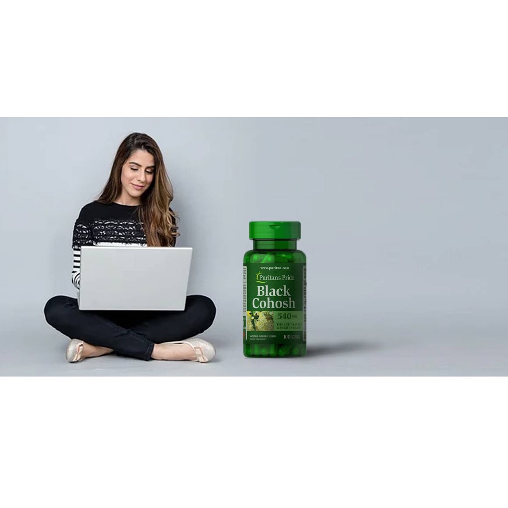 Hỗ trợ thời kỳ mãn kinh cho phụ nữ Puritan’s Pride Black Cohosh 540mg 100 viên