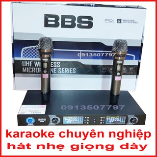 Mic không dây bbs k868 hát karaoke chuyên nghiệp