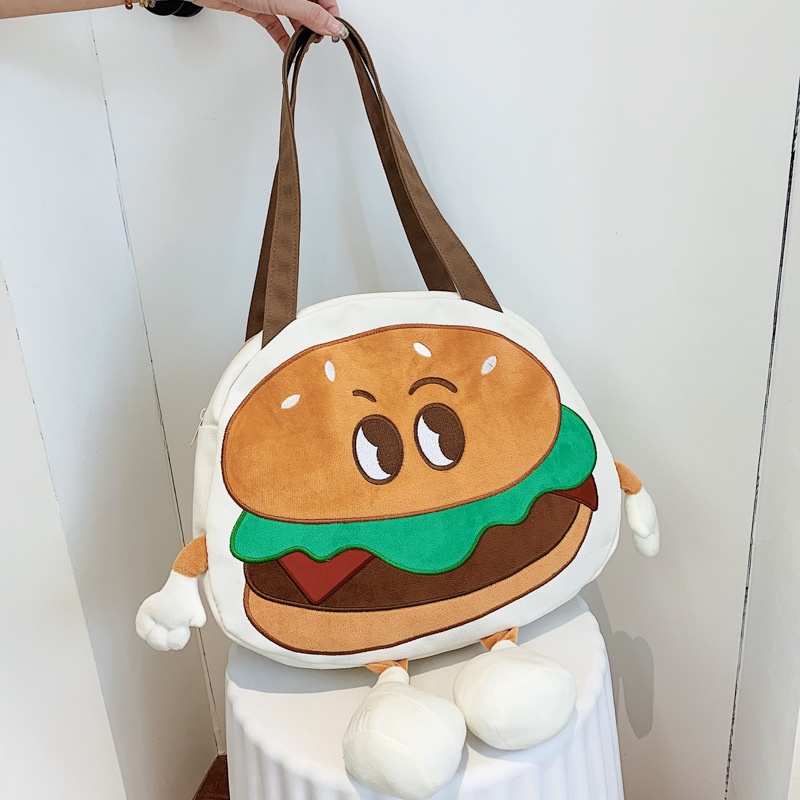 Túi Đeo Vai Hình Hamburger Dễ Thương Thời Trang Phương Tây 2022