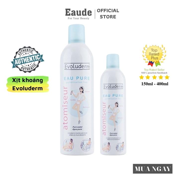Xịt khoáng Evoluderm Eau Pure Pháp 150ml - 400ml