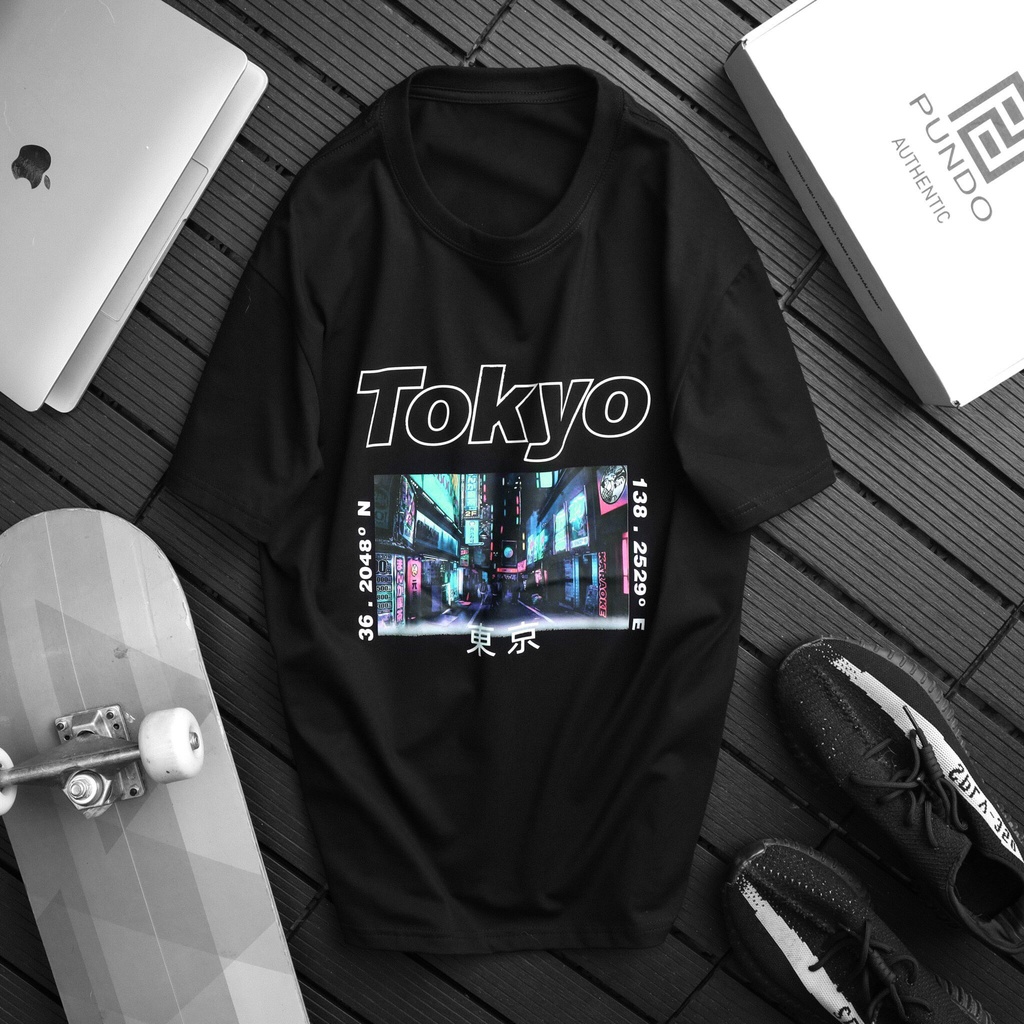 Áo thun tay lỡ nam nữ in hình TOKYO, Vải Cotton Form Oversize  TOKYO style, Vải Cotton Co Giãn - SELECTED.STORE