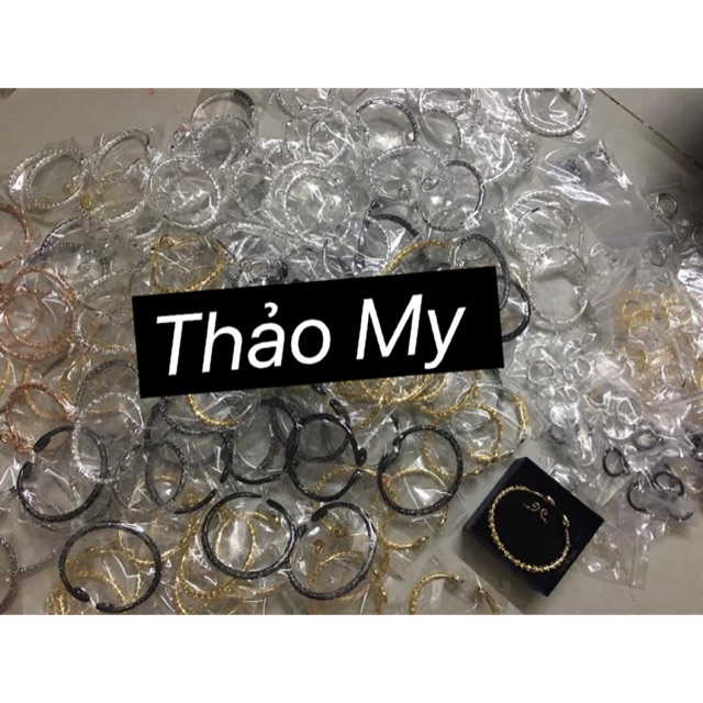 Set 1 vòng kim cô bạc q