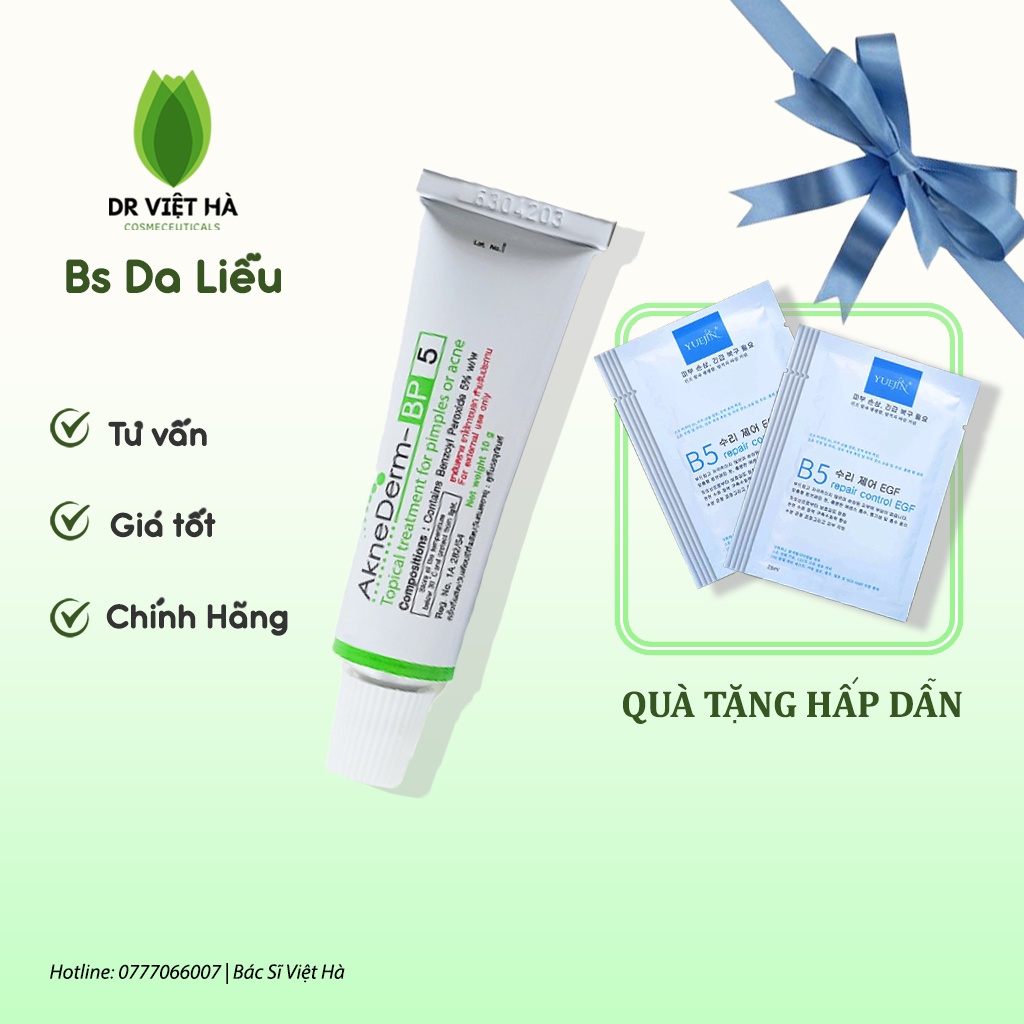 AKNE DERM BP 5% Kem chấm mụn bọc 10g