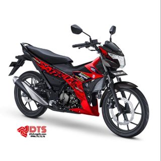 Bộ tem nhập chính hãng Suzuki Satria Fi 2019 - Màu đỏ tươi
