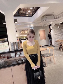 Chân váy voan 6 tầng
