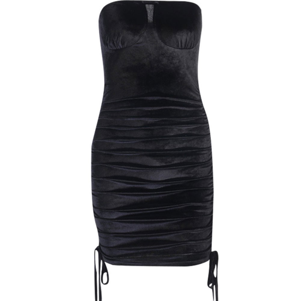 Đầm Ống Phối Dây Rút Thiết Kế Ôm Sát Tôn Dáng | BigBuy360 - bigbuy360.vn