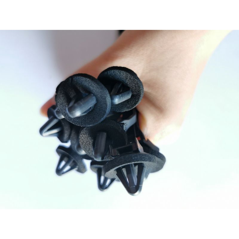 Dây rút ghim nhựa, dây thít chuyên dùng cho ô tô 10 cái . 5mm×170mm lỗ tròn 7mm có đệm chống rung