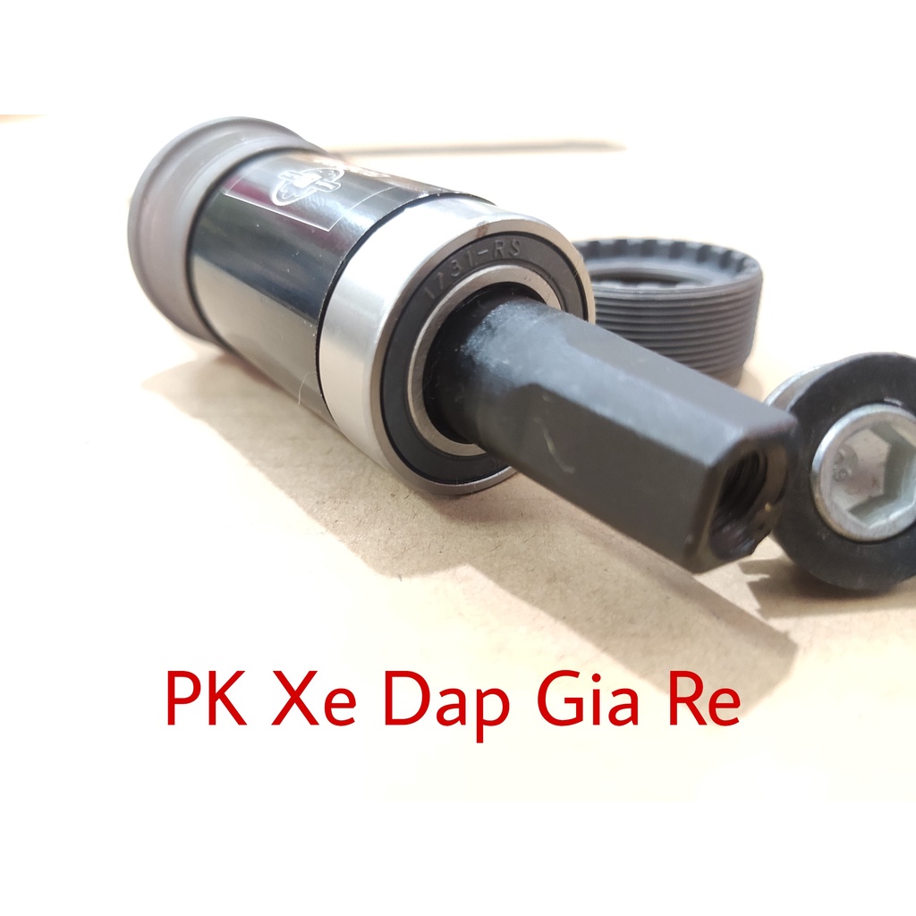 Trục giữa xe đạp GINEYEA BB73, Trục giữa xe đạp cốt vuông bạc đạn 122,5mm