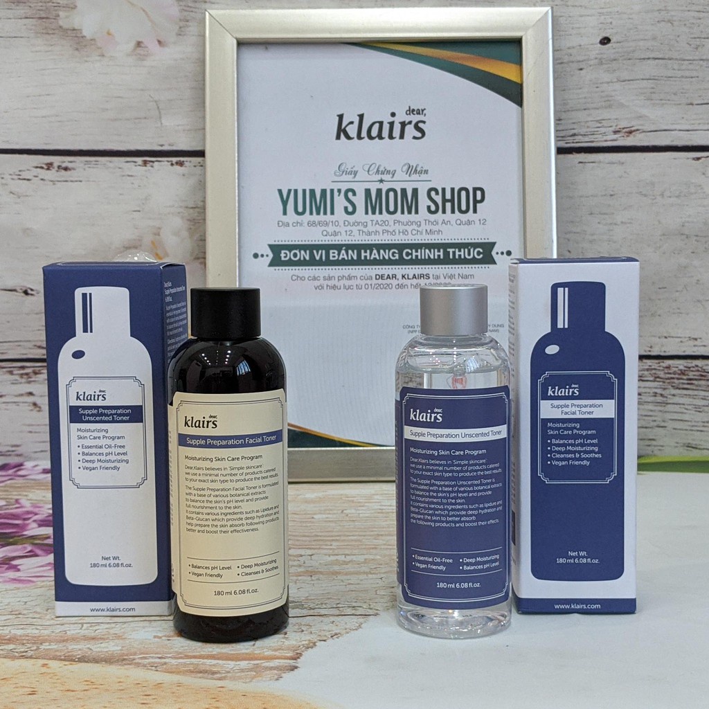 Nước Hoa Hồng Klairs Supple Preparation Toner 180ml
