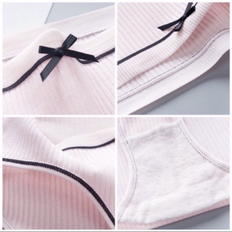 Quần Chip Cotton Đính Nơ Kháng Khuẩn (1 Cái) | BigBuy360 - bigbuy360.vn