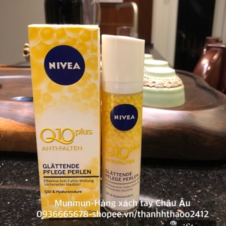 Serum Nuvea Q10 plus anti-falten pelege perlen hàng xách tay Đức có bill