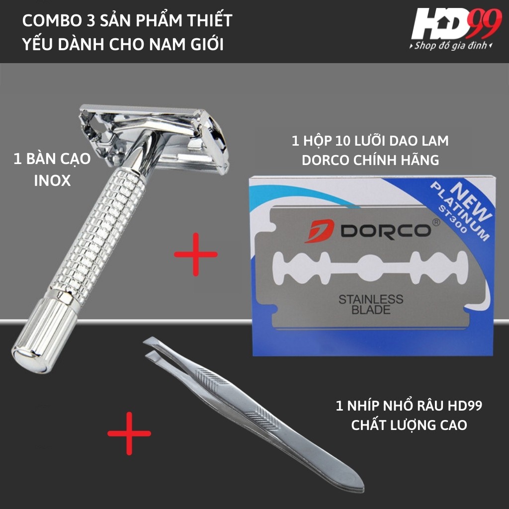 Bộ Dao Cạo Râu, Nhíp Nhổ Râu HD99