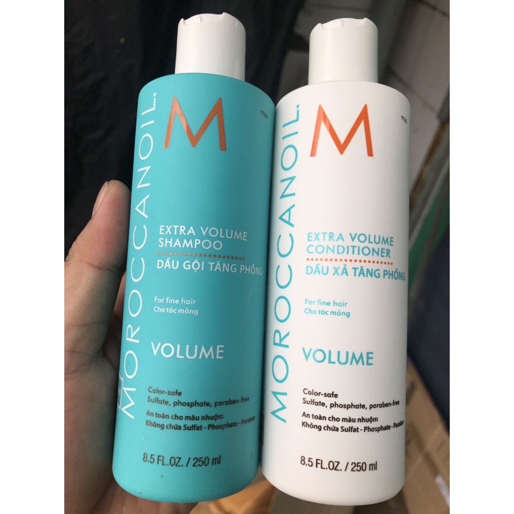 🌼 Chính hãng 🌺 Dầu gội xả tăng phồng tóc Moroccanoil Volume 250mlx2