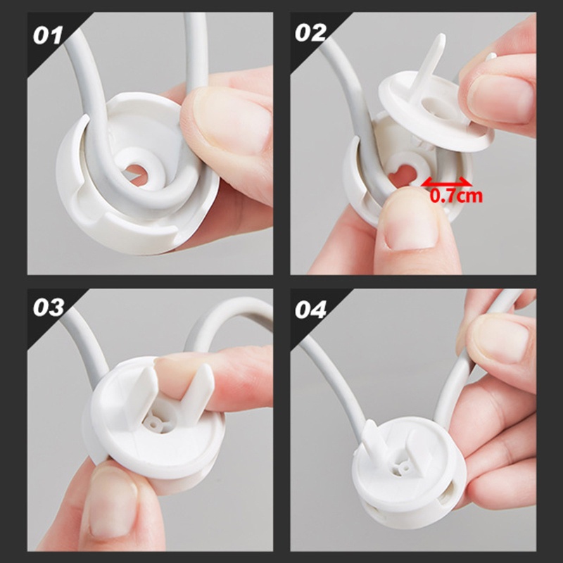 Set 4 Vỏ Bọc Ổ Cắm Điện Đa Năng Tiện Dụng Cho Gia Đình / TV