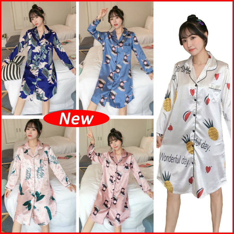 Đầm ngủ lụa thiết kế dễ thương cho nữ | BigBuy360 - bigbuy360.vn