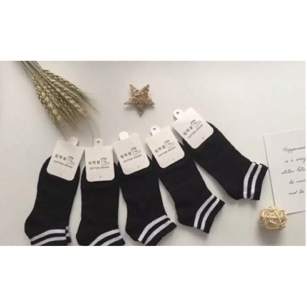 Combo 5 và 10 đôi vớ nữ 2 sọc trắng đen , hình tim và hình thú được chọn màu ( mode Hàn Quốc ) bảo đảm giao giống ảnh