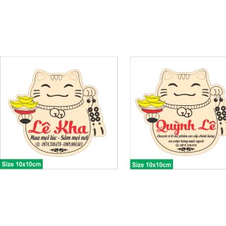 BẢNG GỖ TÊN SHOP, ĐẠO CỤ BÁN HÀNG ONLINE