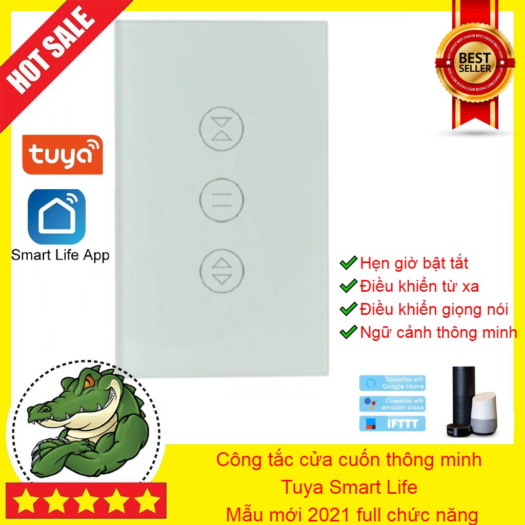 Công Tắc Điều Khiển Cửa Cuốn WiFi Qua Điện Thoại App Tuya Smart-điều khiển thông minh từ mọi nơi - bản 2021