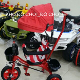 Xe đẩy kiêm xe ba bánh có mái che