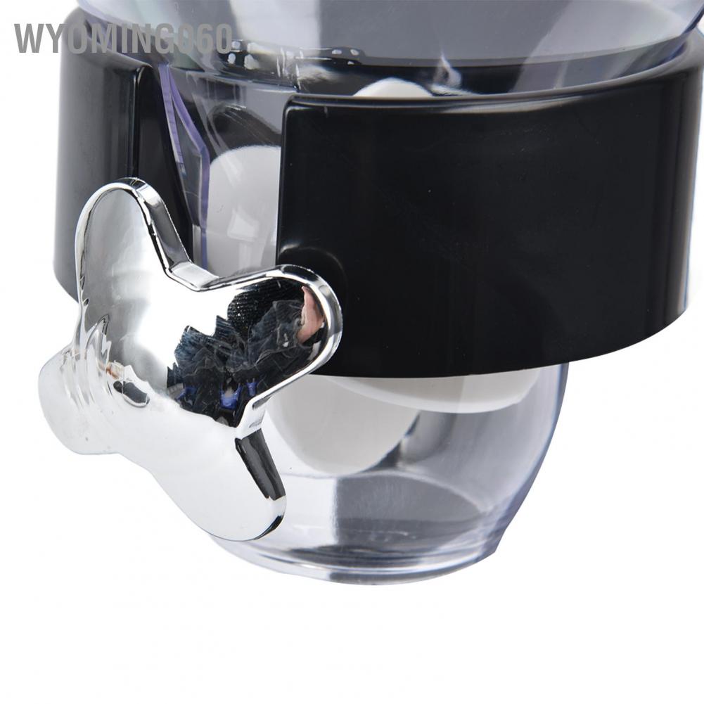 Wyoming060 Grain Dispenser 17.5oz Transparent Safe Rice Storage Container with Rubber