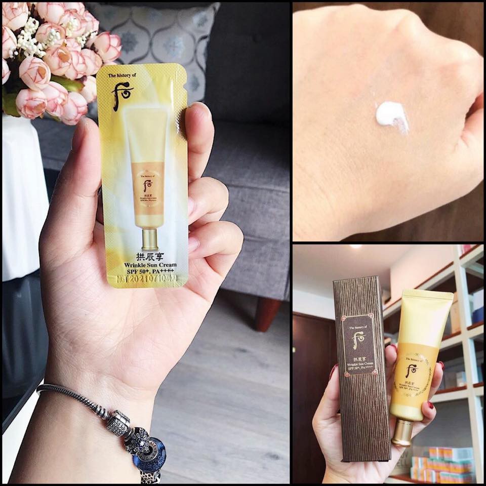 Combo 10 gói chống nắng chống nắng whoo  Wrinkle Sun SPF 50_OHUINUONG