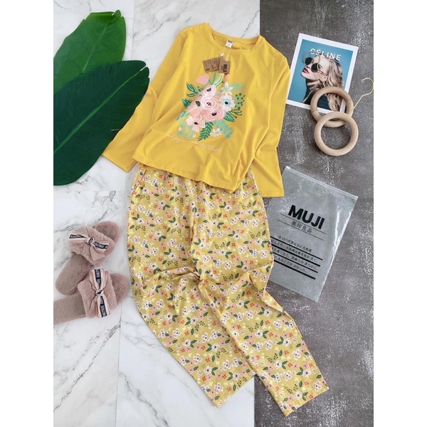 Bộ mặc nhà áo hoa | BigBuy360 - bigbuy360.vn