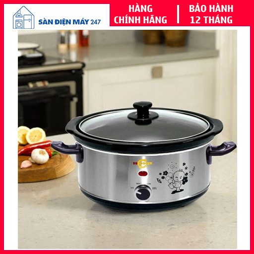 [FREESHIP] Nồi nấu cháo chậm cho bé BBCooker 3.5L, thương hiệu	Hàn Quốc, hàng chính hãng, bảo hành 12 tháng