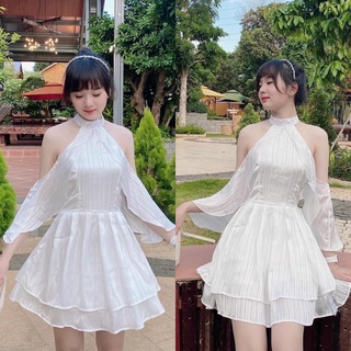 ĐẦM CỔ YẾM KHOÉT VAI (KÈM VIDEO HÌNH THẬT)