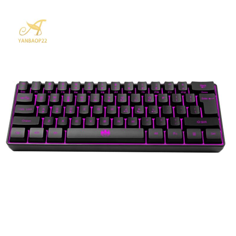 Bàn phím chơi game BLOODBAT RGB kết nối Bluetooth 5.0 không dây 2.4G 61 phím