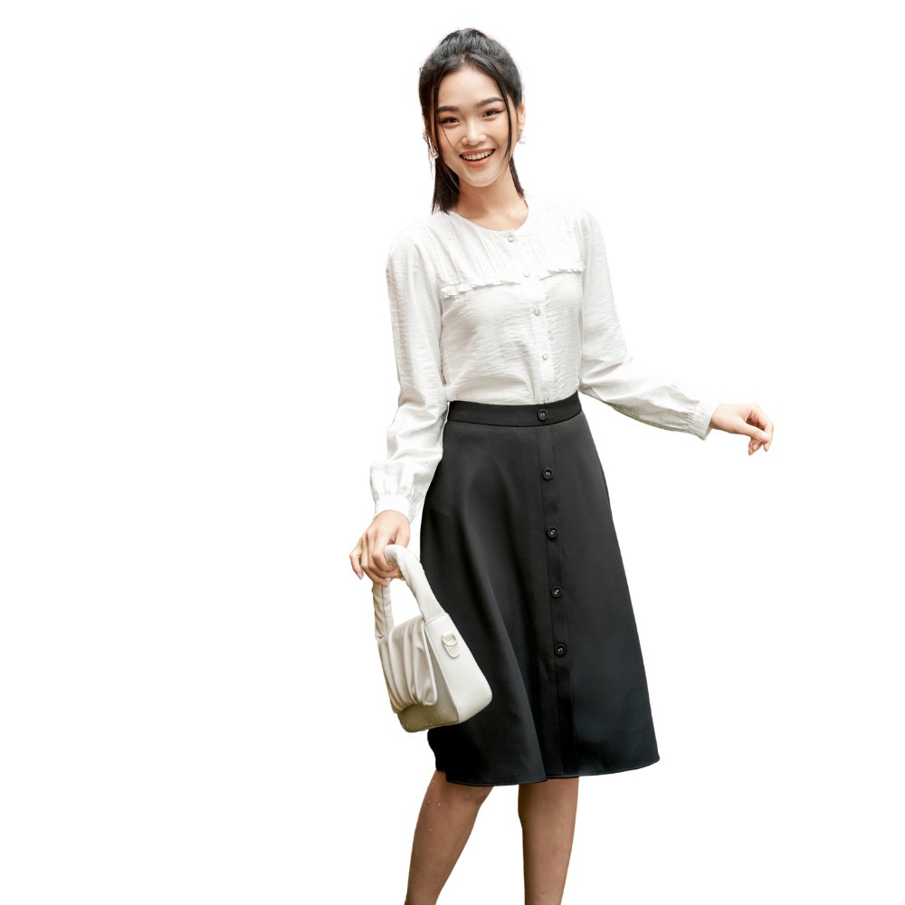 SYO- SƠ MI CỔ TRÒN BẤU MÍ CAN BÈO A5820045