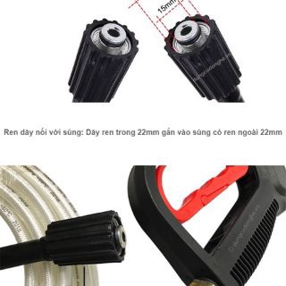 dây rửa xe mini -20m dành cho máy rửa