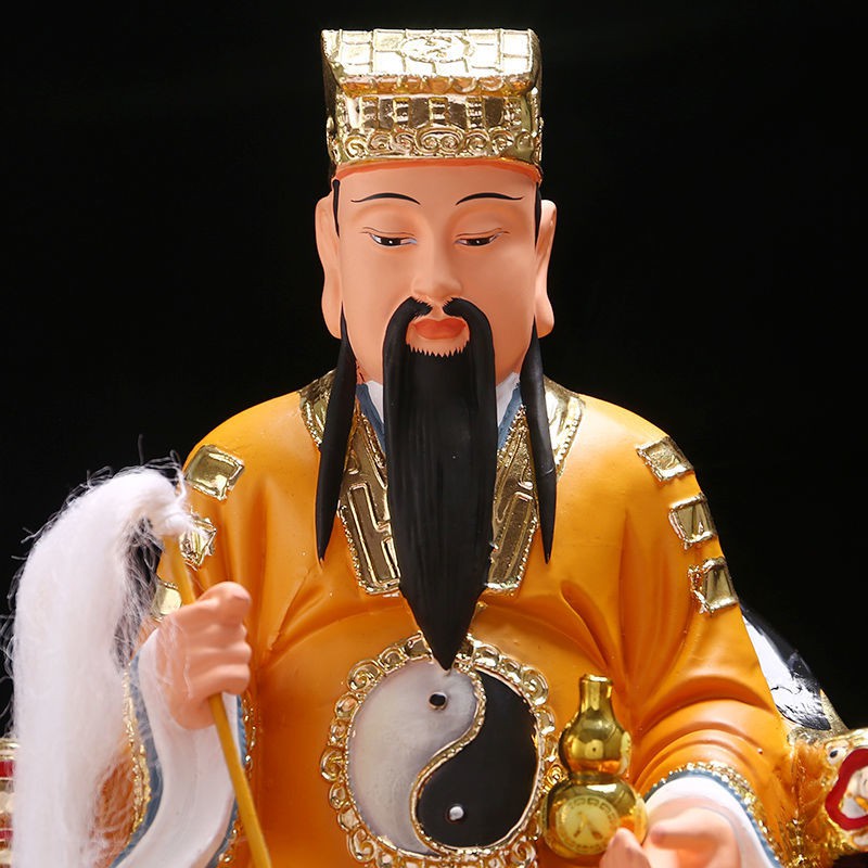 Tượng Lv Dongbin Zu Chunyang Zixian Quanzhen Giáo chủ của Tám vị thần bất tử băng qua biển Trang trí Phật được trong