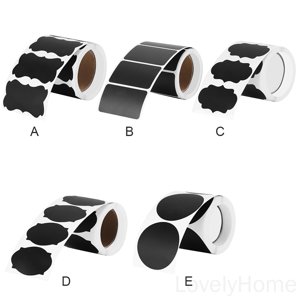Cuộn 120 Miếng Dán Dạng Bảng Đen Viết Phấn Bằng Pvc Chống Thấm Nước Dùng Trang Trí Tiệc Cưới