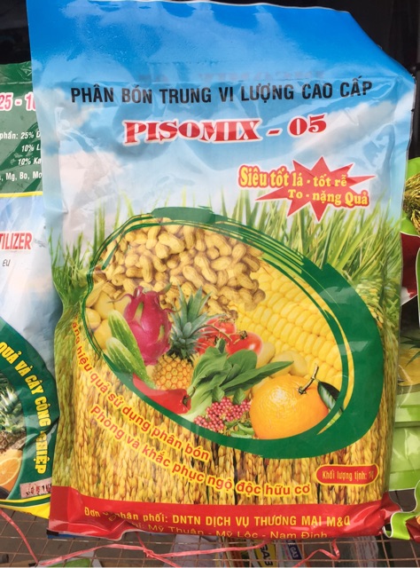 Phân phục hồi ngộ độc hữu cơ cho hoa, cây cảnh và rau màu - Pisomix 05