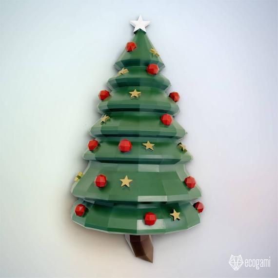 Mô hình giấy Cây thông Noel