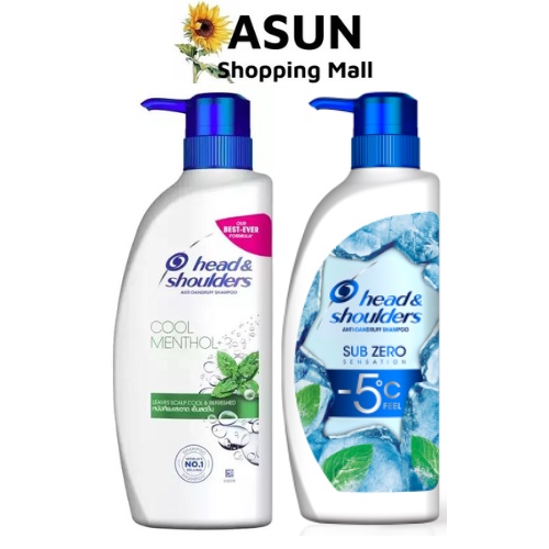 Dầu Gội Head &amp; Shoulders Thái Lan 410ml Sạch Gàu, Giảm Ngứa Tinh Chất Bạc Hà Mát Lạnh Cool Methol +