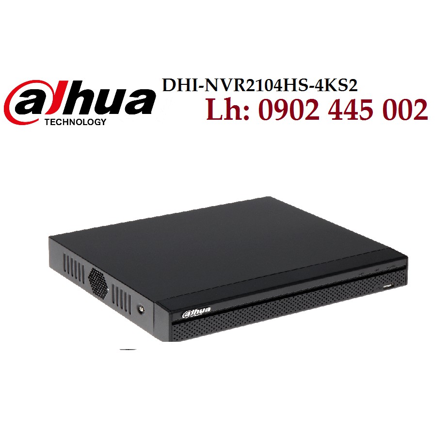 Đầu ghi hình Dahua 4 kênh hỗ trợ Camera IP DHI-NVR2104HS-4KS2