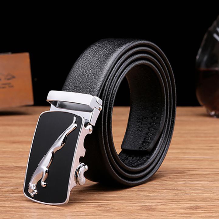 Thắt Lưng Da Nam Khóa Tự Động Dây Nịt Nam Da Cao Cấp 100% Chính Hãng Mạ Vàng Bạc Nam Tính MN9000