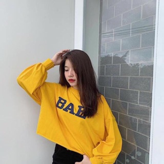 🔥Áo Thun CropTop Vàng BAE