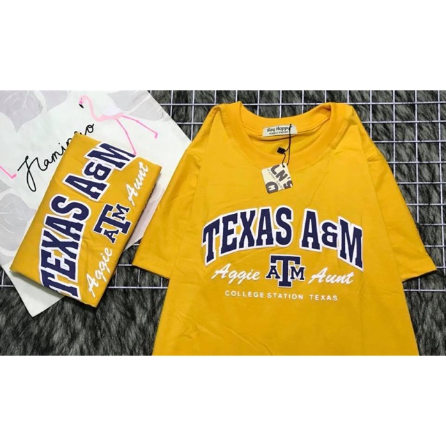 Áo thun chữ Texas