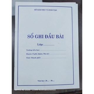 Sổ ghi đầu bài & Lịch báo giảng