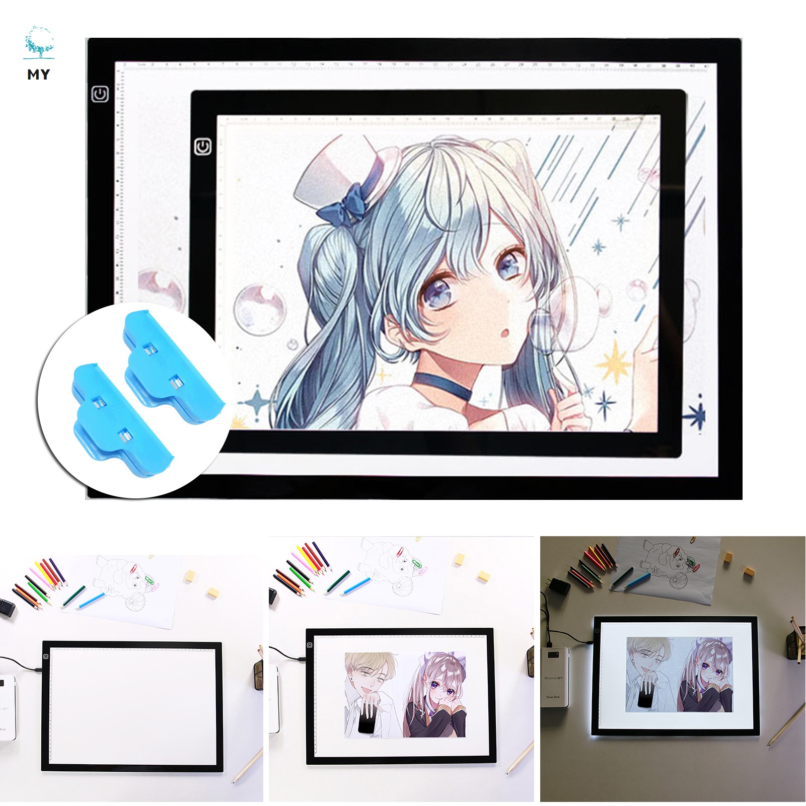 Bảng Vẽ Đèn Led Có Dây Sạc Usb