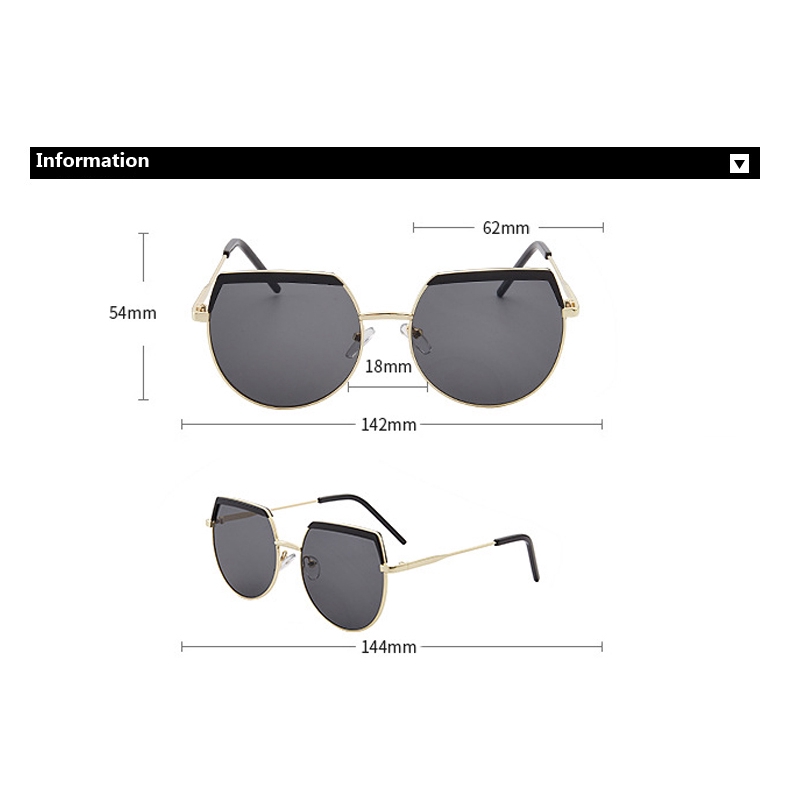 Kính mát gọng kim loại thời thượng cho nam nữ