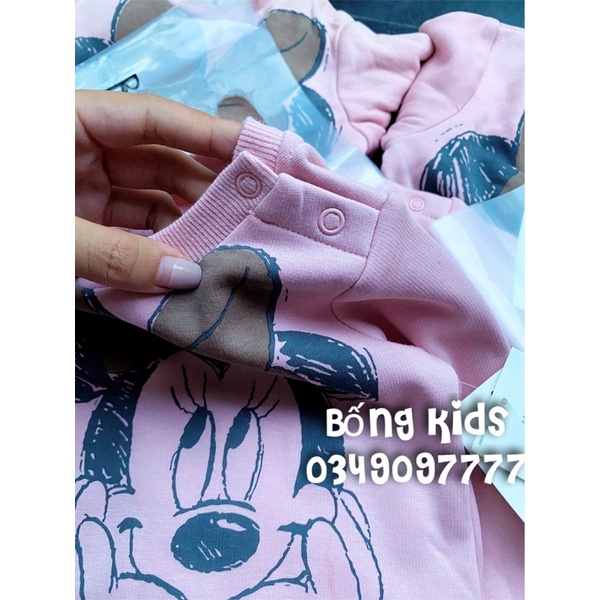 Bộ Nỉ Bé Gái Minnie Hồng Nâu C&amp;A